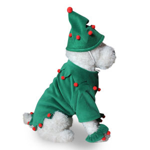 Striped Winter WarmClothes for Small Dogs & Cats Festive Thickened Outdoor Coat