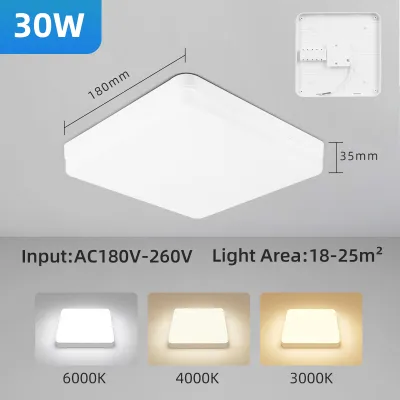 [COD] CHENBEN Đèn LED Trần Vuông Đèn Trần 50W 30W 20W Hiện Đại 220V Chiếu Sáng Trong Nhà Đèn Led Lắp Đặt Bề Mặt Trang Trí Phòng Khách Phòng Ngủ Nhà Bếp