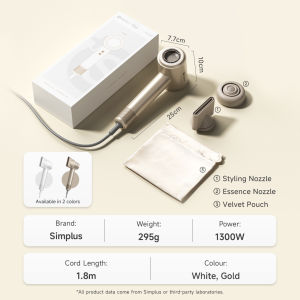 Simplus High Speed Hair Dryer丨64M/S丨1600W丨200 Million Negative Ions丨Constant Temperature Hyper-SIM-LE CFJH010