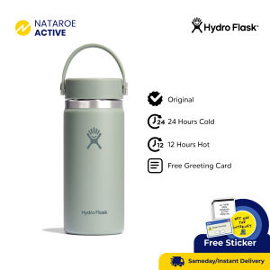 Hydro Flask Tumbler 16oz Wide Mouth Flex Cap - Tonal Agave