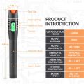 Visual Fault Locator, 30MW Optic Fiber Cable Tester with FC Male to LC Female Adapter, 30KM Red Light Source Meter. 