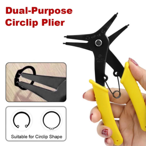Portable Circlip Pliers Multifunction 2-in-1 DIY Snap Spring Ring Circlip Removal Install Plier Tool