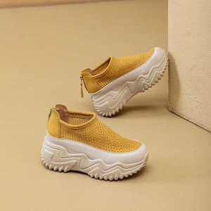 Sport Shoes Sandals Women Dad Shoes/Perforated Breathable Casual Thick Sole/Versatile Summer Comfort/Adult Female Daily Wear
