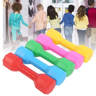 Kavolet Kid Plastic Dumbbell Lightweight and Portable Kid Plastic Dumbbell Set Colorful PE Children Fitness Toy Great Exercise Tools for Hands Eyes Coordination