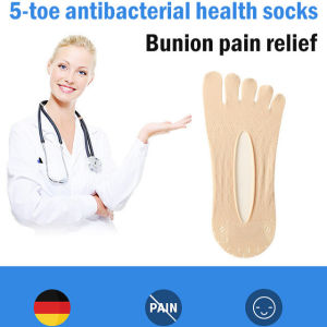 Velvet 5-toe Low-cut Socks Breathable Thin Invisible Women Adult Antibacterial Health Socks/Daily Wear/Separation Toe/Comfort