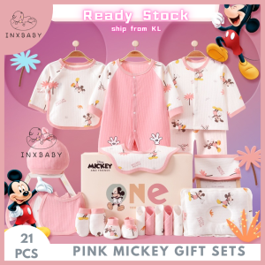 Ready Stock Disney Design Newborn Baby Gift Set 100% Cotton Clothes Set Gift Box Newborn Baby Gift Baby Hadiah Set
