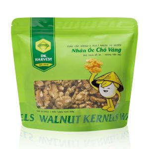Nhân Óc Chó Vàng DK Harvest Túi 350g - 100% Thơm Mới Không Mùi Dầu - Hạt Tốt Cho Mẹ Bầu - Size Vừa Phù Hợp Biếu Tặng