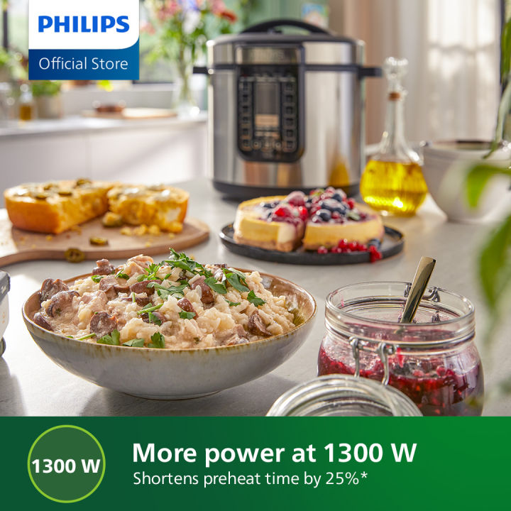 PHILIPS%203000%20Series%2016-in-1%20MultiCooker%20%E2%80%93%20HD2237/73,%20Pressure%20Cooker,%201300W,%202%20Pots,%20Reheat%20Function%20-%20Image%203