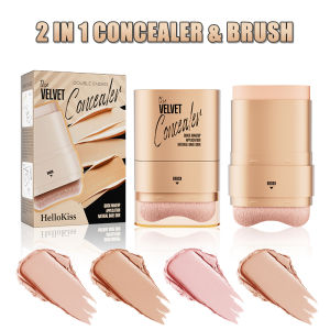 2-in-1 Concealer and Foundation Stick Covers Dark Circles Waterproof and Sweat-Resistant Creates Flawless-Looking Makeup