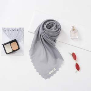 Hijab Wanita Muslimah Segi Empat Laser Cut Zig Zag ZM Bahan Pollycotton premium Mewah dan elegant