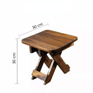 Wooden Folding Stool Step Stool Portable Foldable Fishing Stool Outdoor Camping Garden Beach Stool Household Footrest Childrens Stool