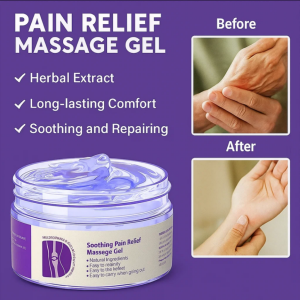 Pain Relief Purple Gel Joint Care Massage Gel for Back Neck Knee Hands Relieve Muscle Soreness Fatigue