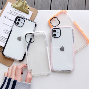 Crashstar vỏ điện thoại mềm trong suốt bóng loáng cho iPhone 16 15 14 13 12 11 Pro Max Mini XS Max XR x 8 Plus 7 + Se 2020 10 silicon an toàn vỏ điện thoại Ốp điện thoại chống sốc chống rơi có bảo vệ vòng Camera kim loại