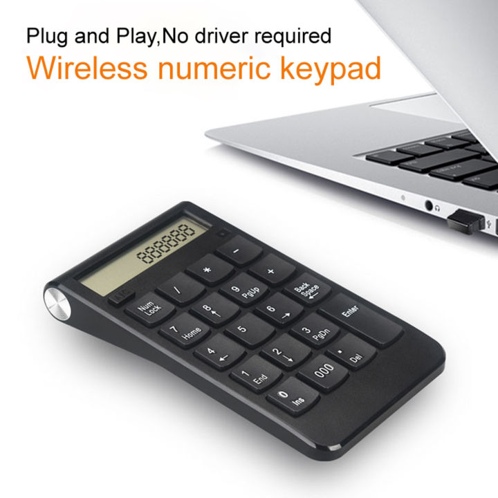 Numpad Keyboard Sensitive Rechargeable Dual Modes Display Screen 2.4G