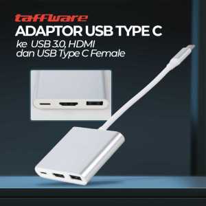 Taffware USB Type C 3.1 to USB 3.0 HDMI USB Type C - hpq1034