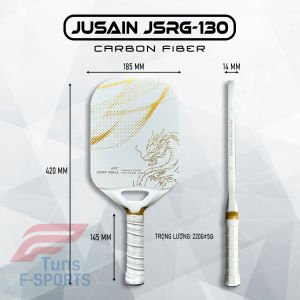 (Chính Hãng) Vợt Pickleball Jusain 14mm – JSRG-123 / 130 / 115 – Carbon Nhám Ép Nóng Kiểm Soát Tốt Xoáy Mạnh