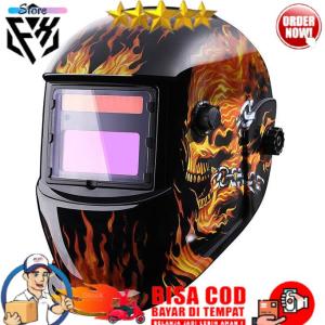 Helm Topeng Las Otomatis Auto Darkening Welding Helmet - MZ224