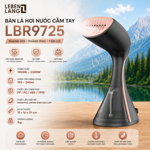 Máy Là Hơi Nước Cầm Tay Lebenlang LBR9725 1600W Là Quần Áo Đứng Và Nằm Tiện Lợi