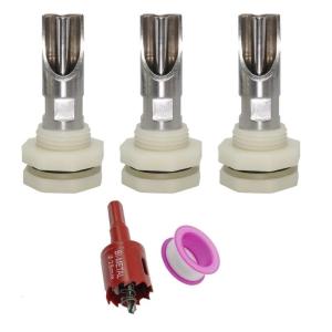 Thép không gỉ heo con waterer luồng giao diện chăn nuôi uống waterer để dễ dàng cài đặt và maintenances