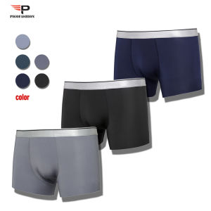 Combo 3 PIGOFASHION Men Boxer Briefs Thun Lạnh Co Giãn Thấm Hút Kháng Khuẩn - Màu Đa Dạng