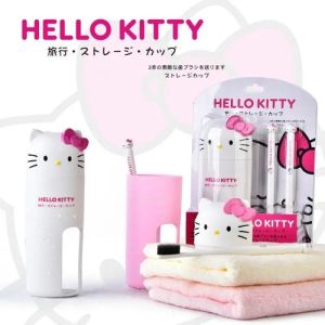 Sanrio Hello Kitty/Melody/Kuromi Travel Portable Toothbrush Cup Set