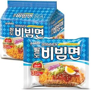 มาม่าเกาหลี paldo bibimmyun ramen 130 g 팔도비빔면 130gบิบิมมยอน  แบบแห้งรสเปรี้ยวหวาน บะหมี่เย็นเกาหลี
