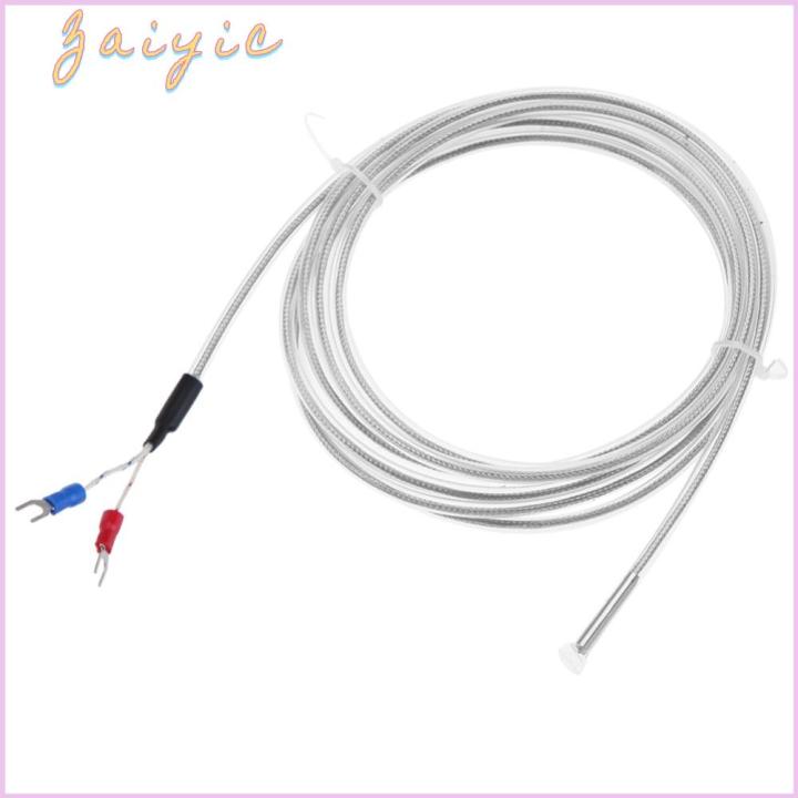 Temperature Probe Manufacturing EXPERIMENTALSTORE34EX3 2 Wire K Type Thermocouple Stainless Steel Probe ...