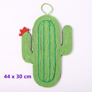 [SG stock] Cat Scratch Board Scrather Mat Natural Sisal Cactus Design Scraching Posts