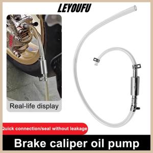 LEYOUFU เครื่องมือปั๊มเปลี่ยนน้ำมันเบรกรถจักรยานยนต์รถยนต์เครื่องมือเบรคไฮดรอลิกเบรกระบายการเชื่อมต่อ ซีลโดยไม่มีการรั่วไหล