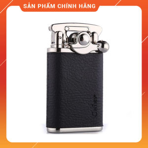 Hộp Quẹt Bật Lửa xăng bấc đá Chief CF018-15J Bọc Da thiết kế đẹp độc lạ đánh lửa kiểu mới ( giao màu ngẫu nhiên )