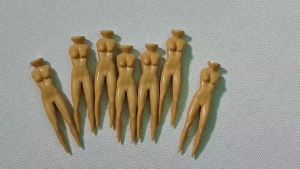 Golf TEE Golf Beauty Ball tee Female golf model with golf tees 76mm Plastic model stand