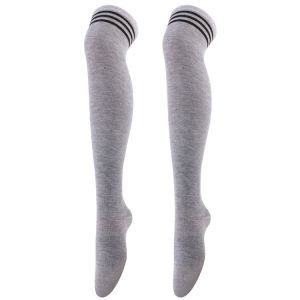 High Tight Sock Striped Over Knee Socks Knee-high Long Warm Stocking Women Boot Sock Leg Warmer High Socks for girls