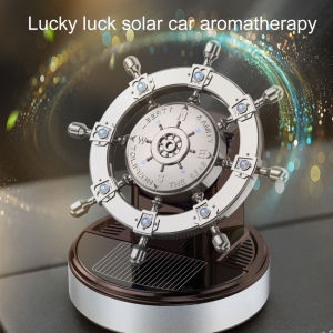 Wholesale Solar Rotating Car Aromatherapy Spot Creative Metal Boat Rudder Car Perfume Ornaments Car Interior Perfume Seat