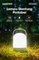 SAMONO Lampu Gantung Portabel Terang 360° Lampu Senter Tahan 50 Jam SW-RLW08 Putih. 