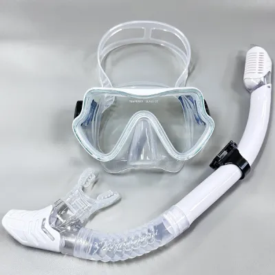 SG In Stock Professional Scuba Diving Mask Goggles Glasses Swimming and Snorkeling Suit Adult Silicone Skirt Anti-fog.