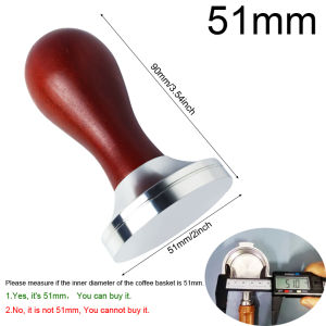 Stainless Steel Espresso Tamper Coffee Tools For 51/54/58mm Portafilter Machine Press Flat Base Barista Tampers