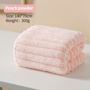 Premium Cotton Bath Towels 140x70cm Thickened Soft Coral Fleece Bathroom Towel Face Towel Sports Gym Towel Strong Absorption
