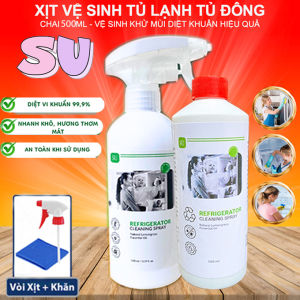 Vệ Sinh Tủ Lạnh Lò Vi Sóng SU X5 Cleaner 500ml Vệ Sinh Khử Mùi Khử Khuẩn Hiệu Quả - Công Nghệ Nano Bạc Châu Âu