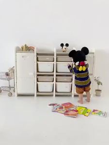 Toy Storage Rack Kids Storage Toy Storage Cabinet Bookshelf Floor Standing Sorting Toy Storage Cabinet