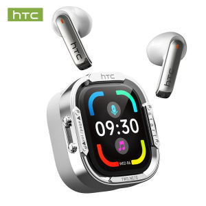 HTC NE70 AI Tai nghe dịch thuật Bluetooth 6.0 hỗ trợ dịch video dịch 134 ngôn ngữ màn hình LCD thông minh tai nghe không dây TWS chất lượng âm trầm tích hợp micrô gọi điện HD tai nghe thể thao chống nước IPX5