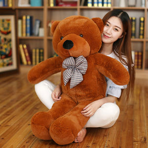 DENOSWIM 40/60/80cm Big Size Teddy Bear Stuffed Toy Kids Animal Soft Pillow Boys Girls Birthday Gift Plush Toy