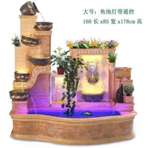 European Style Home Decoration Rockery Fountain Water Landscape Ho Courtyard Fish Pond Fengshui Wheel Villa Living Room Big Decorations