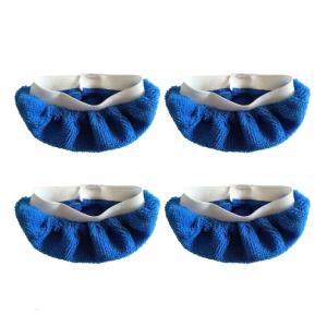 4 Pieces Washable Reusable Steams Mop Pads for Handheld Steams Cleaner Microfiber Cloths for Various Surfaces Cleaning