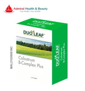 Duoleaf Colostrum B-Complex Plus (2 x 45 caplets) Imported from USA | Vitamin B C E | Halal
