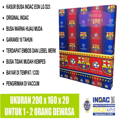Kasur Busa Inoac EON LG D 23 Tebal 20 Uk 200 Cm X 160 CM X 20 CM Mewah Garansi 10 Tahun