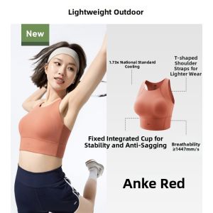 FCBeneunder    High Intensity Sports Vest Womens Fitness Running Yoga Top With Chest Pad Shock Resistant Running Innerwear Fixed Strap