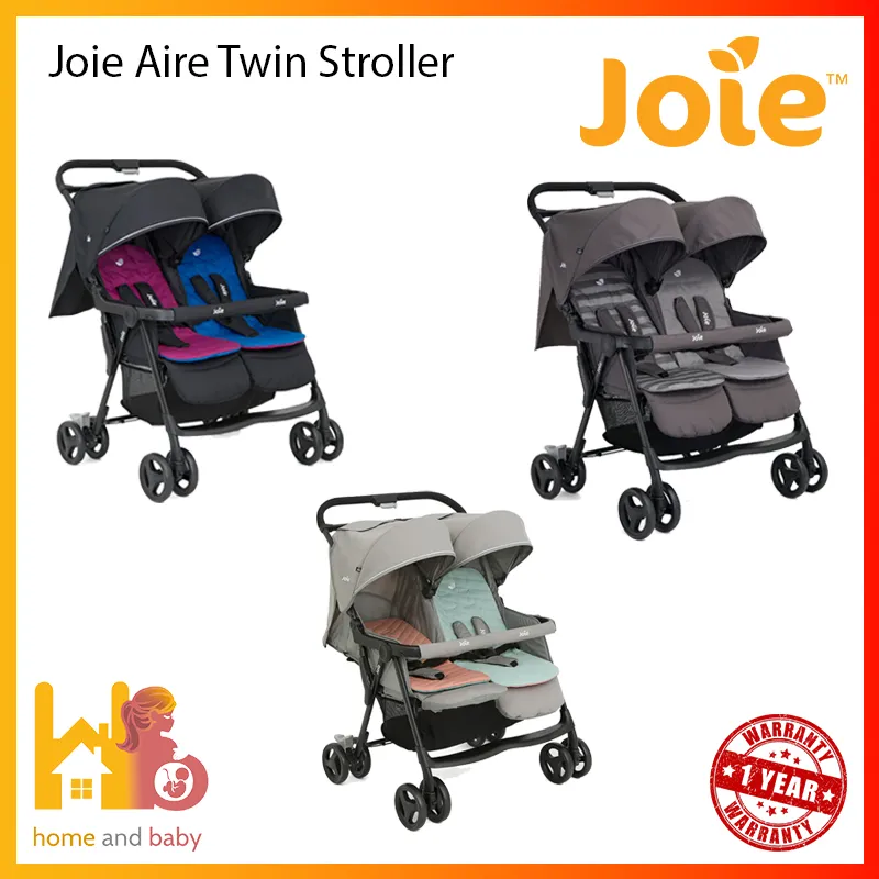 Joie Aire Twin With Rain Cover Assorted Colours Lazada Singapore