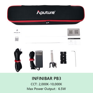 Aputure INFINIBAR PB6 PB3 PB12 1/2/4ฟุต RGBWW เต็มจอ LED พิกเซลถ่ายภาพสดสตรีมมิ่งเติมแสงได้ภาพบุคคลกลางแจ้งแสงไฟสำหรับถ่ายภาพ