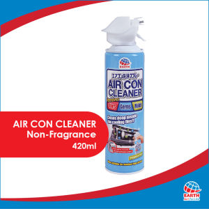 Earth Air Con Self Cleaner DIY Cost Saving Japan Import Fragrance-Free Spray Eliminates Odors Mold & Germ 420ml (BUNDLE)