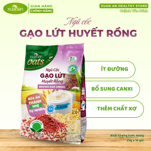 Ngũ cốc gạo lứt huyết rồng Xuân An (ít đường) túi 400g